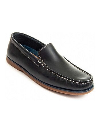 Mocasin Casual De Piel Para Hombre. Purapiel Mocca