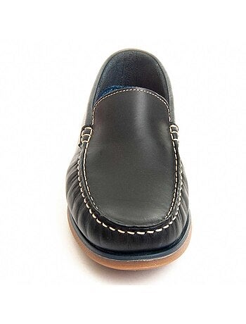 Mocasin Casual De Piel Para Hombre. Purapiel Mocca