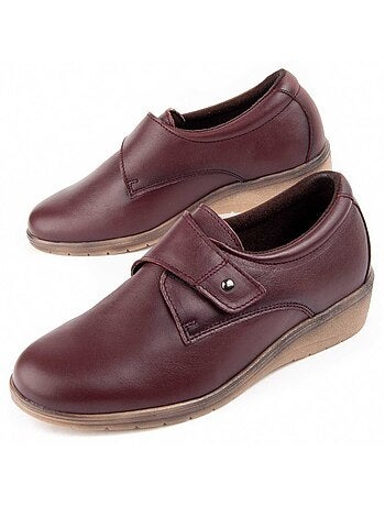 Mocasín De Piel Con Cuña Para Mujer. Purapiel Anila