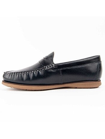 Mocasín De Piel Para Hombre. Purapiel Mocca