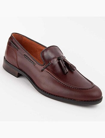 Mocasín De Piel Para Hombre. Purapiel Moretto
