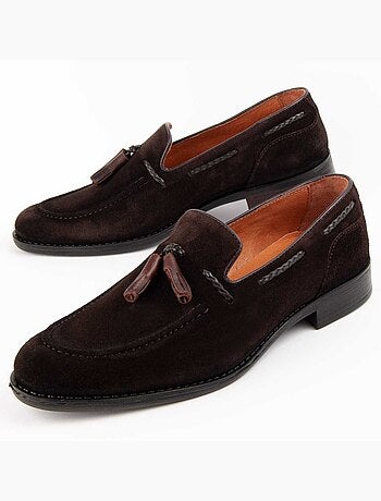 Mocasín De Piel Para Hombre. Purapiel Moretto