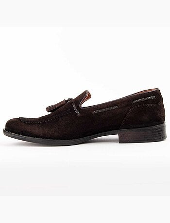 Mocasín De Piel Para Hombre. Purapiel Moretto