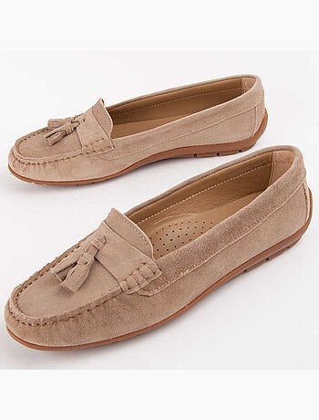 Mocasín De Piel Para Mujer. Purapiel Meilis