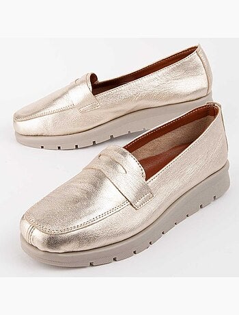 Mocasín De Piel Para Mujer. Purapiel Meilis