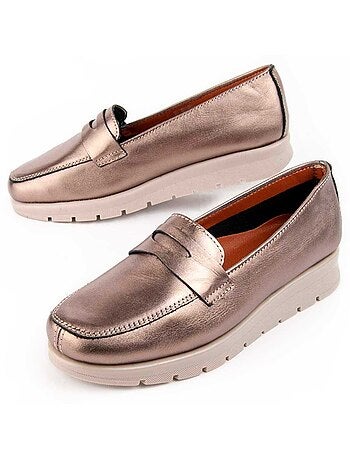 Mocasín De Piel Para Mujer. Purapiel Meilis