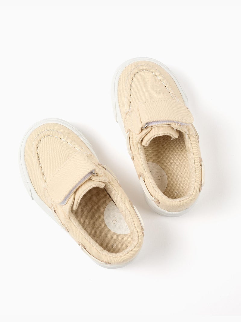 Mocasin de Tela, de Algodón Beige oscuro - Kiabi