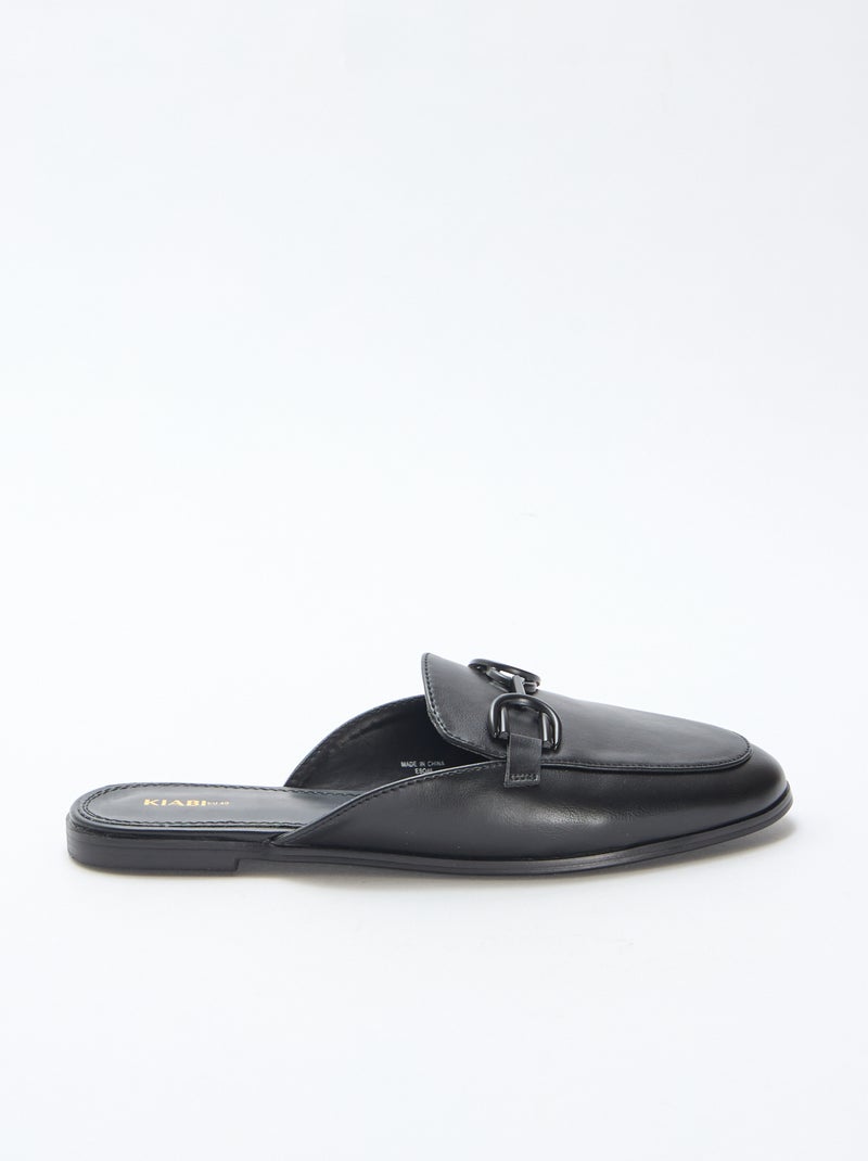 Mocasín detallado con cadena Negro - Kiabi