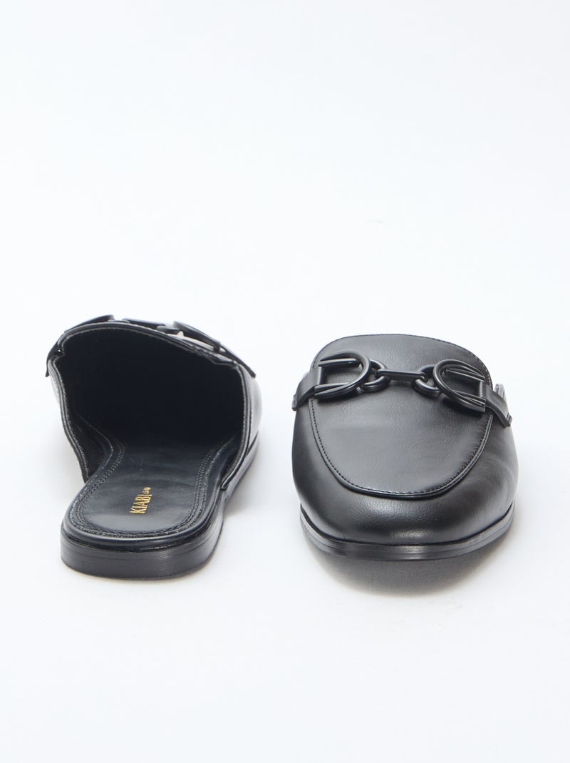 Mocasín detallado con cadena Negro - Kiabi