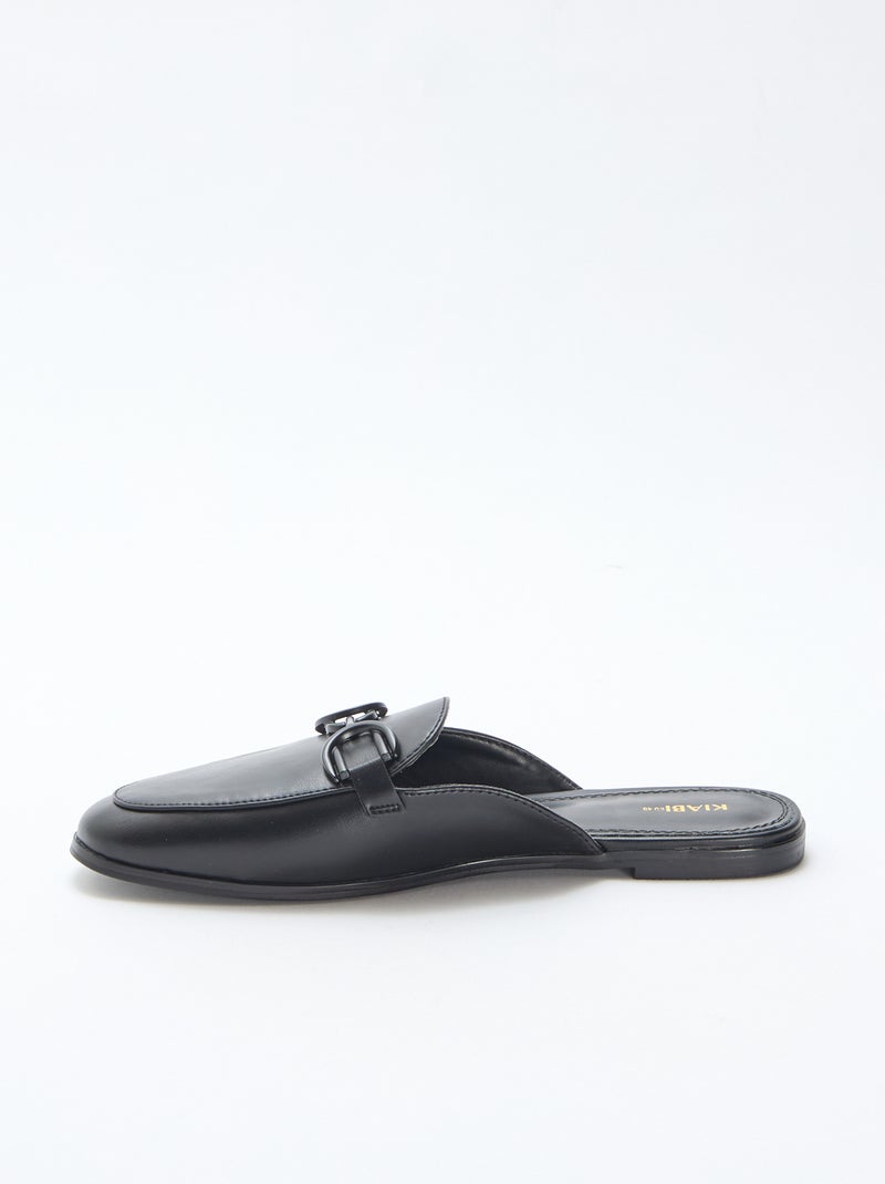Mocasín detallado con cadena Negro - Kiabi