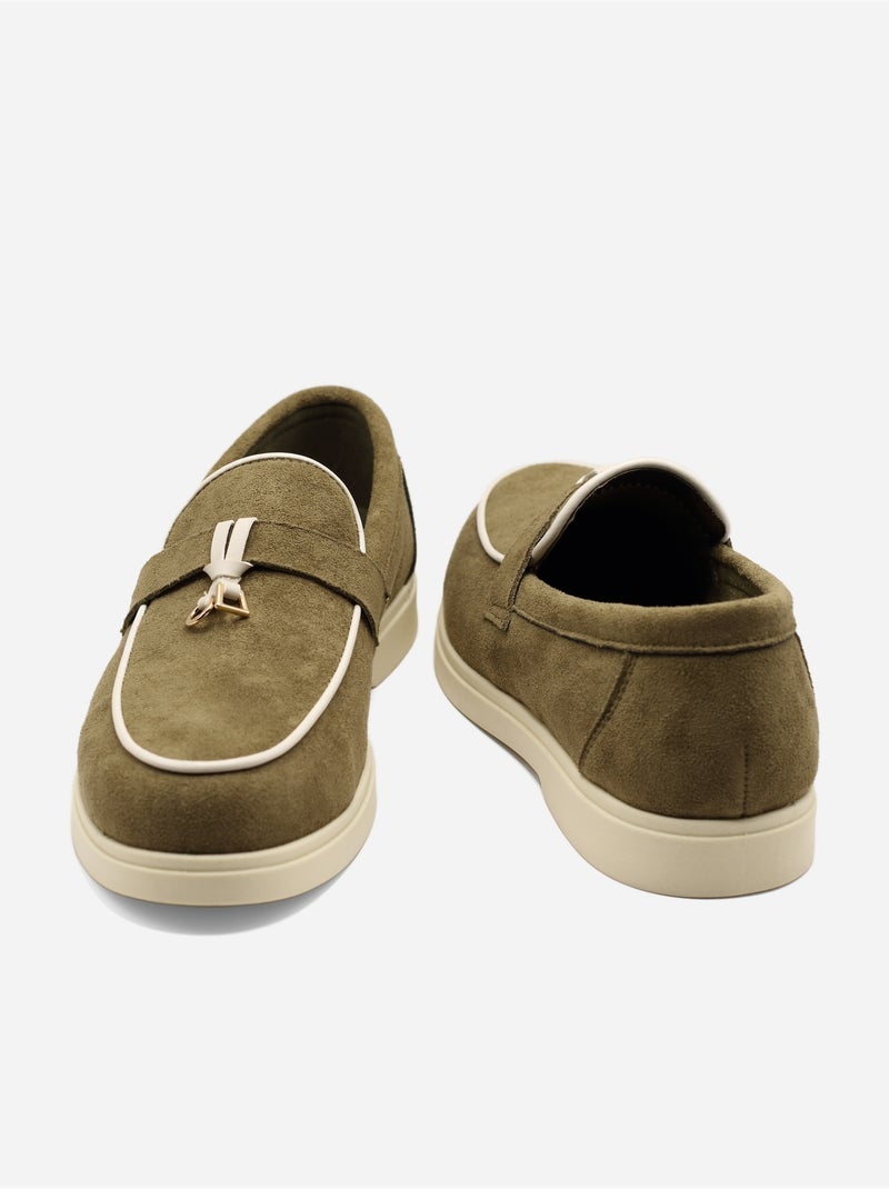 Mocasín para ponerse - C M Verde - Kiabi