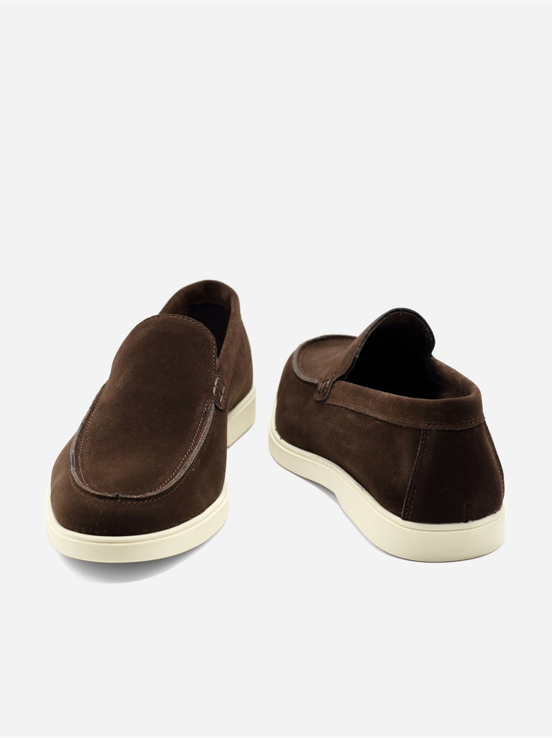 Mocasín para ponerse - Uomo Marrón oscuro - Kiabi