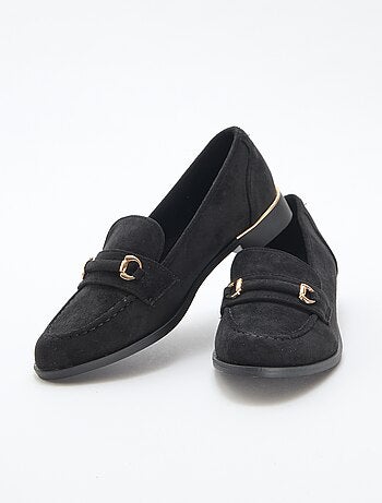 Mocasín plano de ante