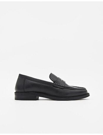 Mocasin tendencia Purapiel Bro color negro