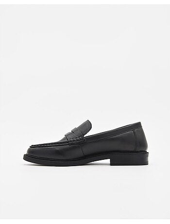 Mocasin tendencia Purapiel Bro color negro