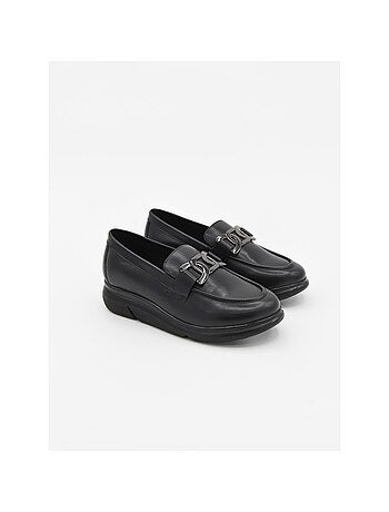 Mocasin tendencia Purapiel Bro color negro
