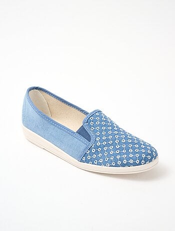 Mocasines anchos confort bordados - Afibel
