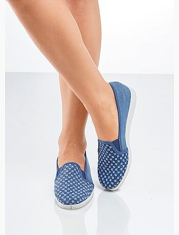Mocasines anchos confort bordados - Afibel