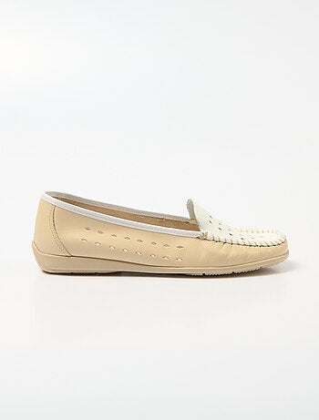 Mocasines anchos confort de piel suave
