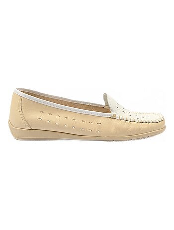 Mocasines anchos confort de piel suave