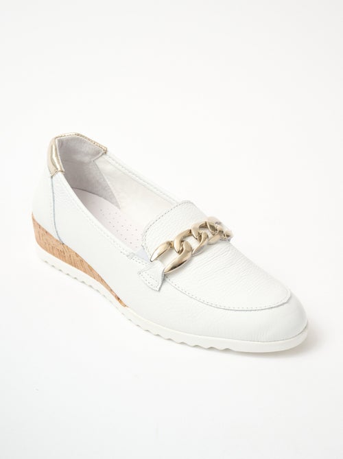 Mocasines cadena ancho confort con cuña - Afibel - Kiabi