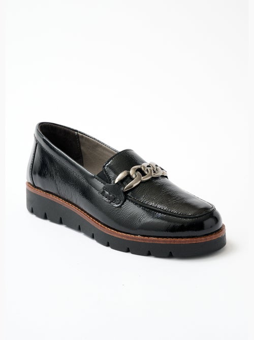 Mocasines cadena eslabones piel ancho ancho - Afibel - Kiabi