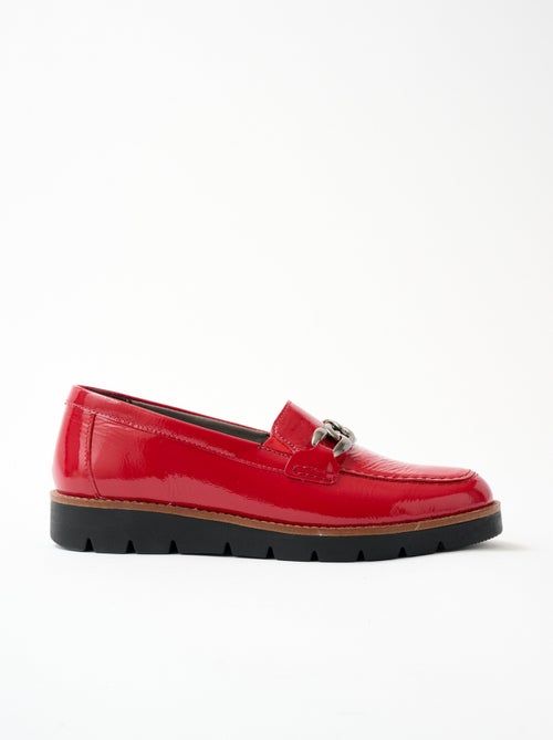Mocasines cadena eslabones piel ancho ancho - Afibel - Kiabi