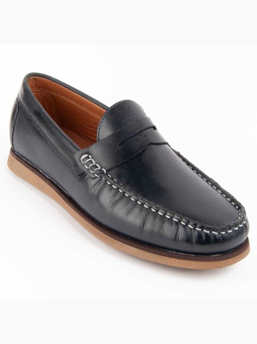 Mocasines Casual Cuero Purapiel - Kiabi