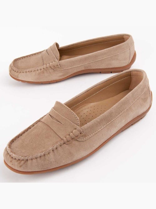 Mocasines Casual Cuero Purapiel - Kiabi