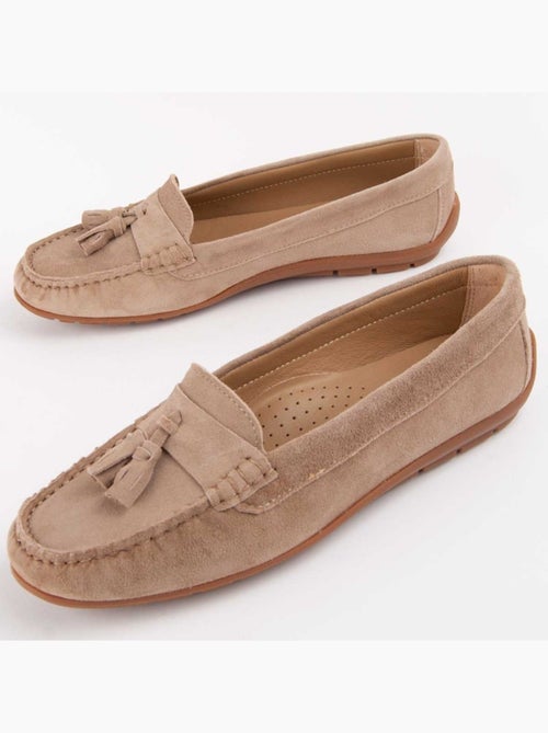 Mocasines Casual Cuero Purapiel - Kiabi