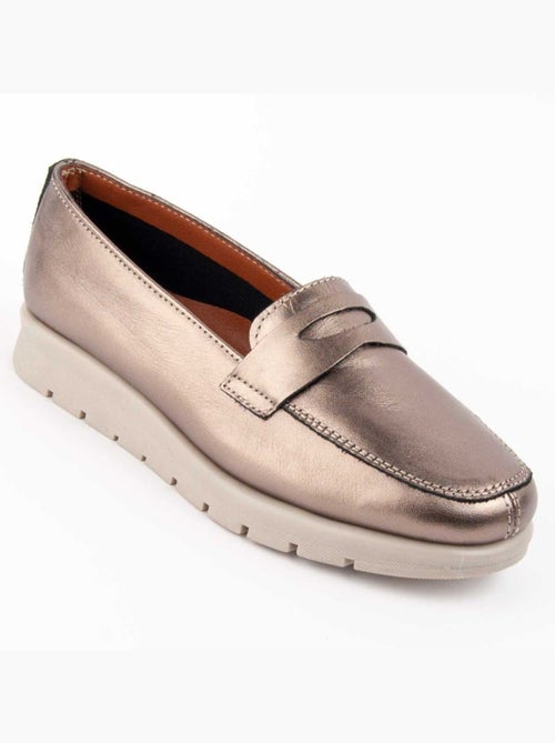 Mocasines Casual Cuero Purapiel - Kiabi