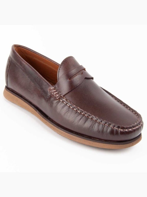 Mocasines Casual Cuero Purapiel - Kiabi