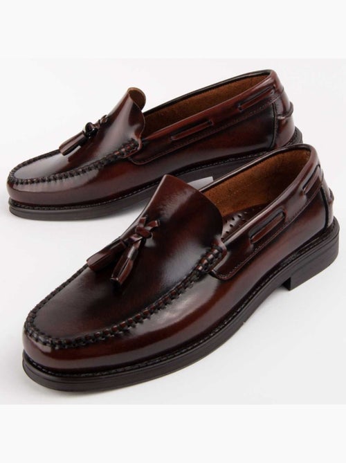 Mocasines Casual Cuero Purapiel - Kiabi