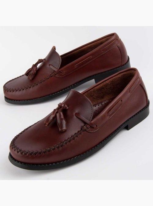 Mocasines Casual Cuero Purapiel - Kiabi