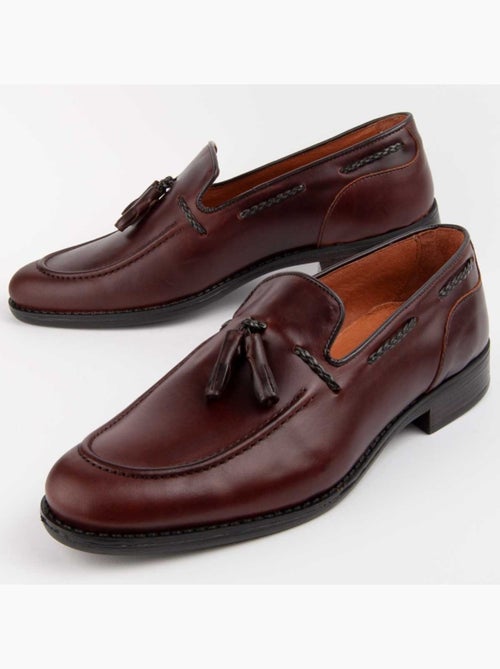 Mocasines Casual Cuero Purapiel - Kiabi