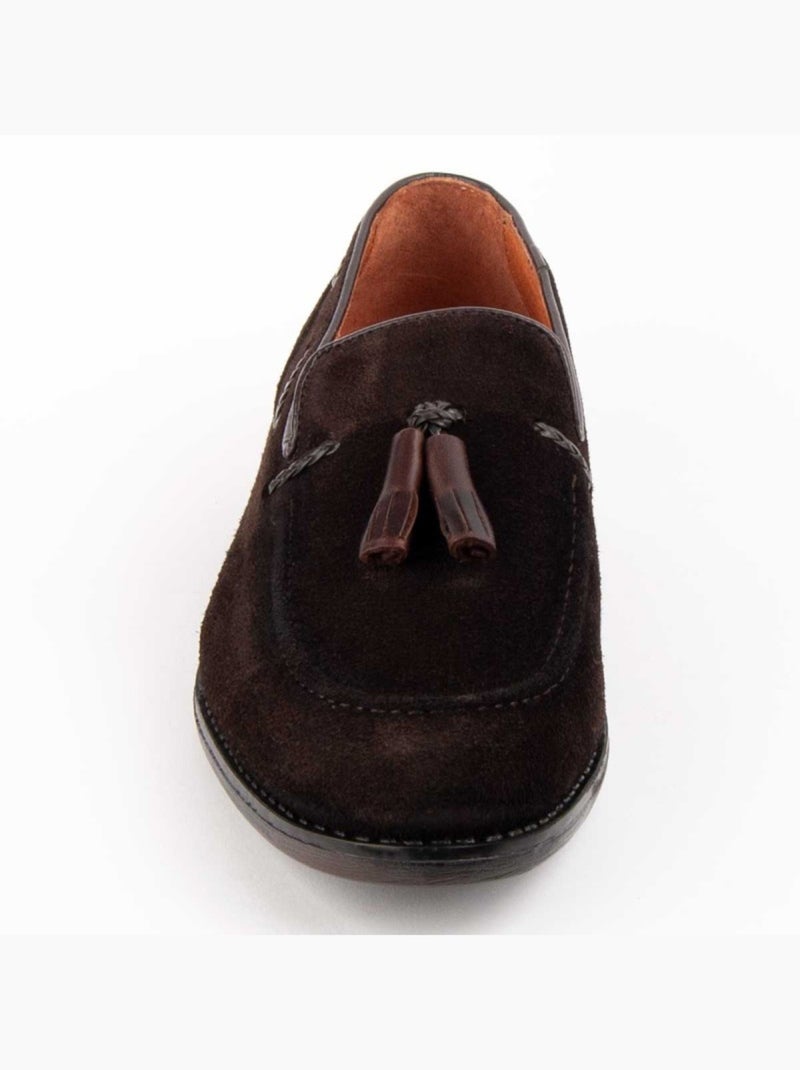 Mocasines Casual Cuero Purapiel Marrón - Kiabi