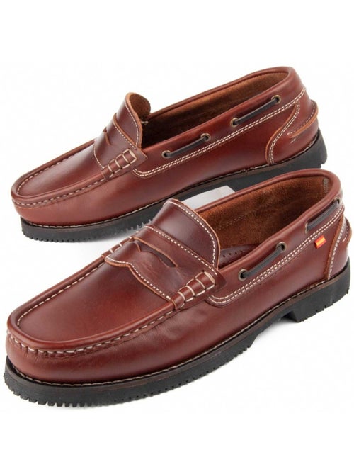 Mocasines Casual Cuero Purapiel - Kiabi