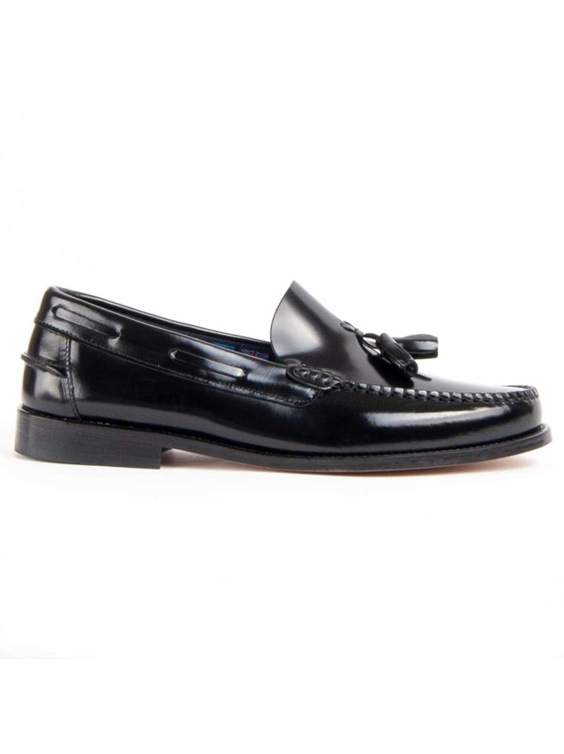 Mocasines Casual Cuero Purapiel Negro - Kiabi