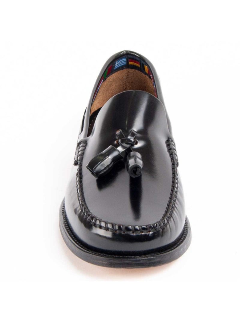 Mocasines Casual Cuero Purapiel Negro - Kiabi