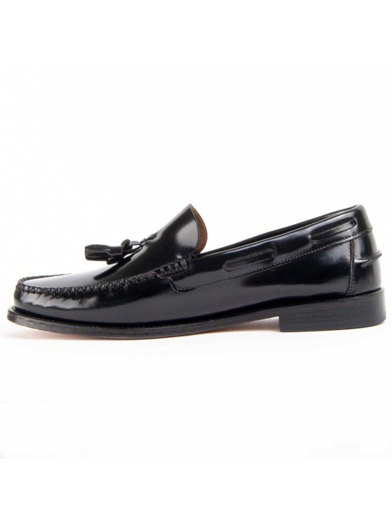 Mocasines Casual Cuero Purapiel Negro - Kiabi