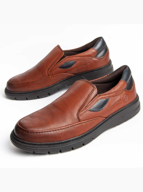 Mocasines Casual Cuero Purapiel - Kiabi
