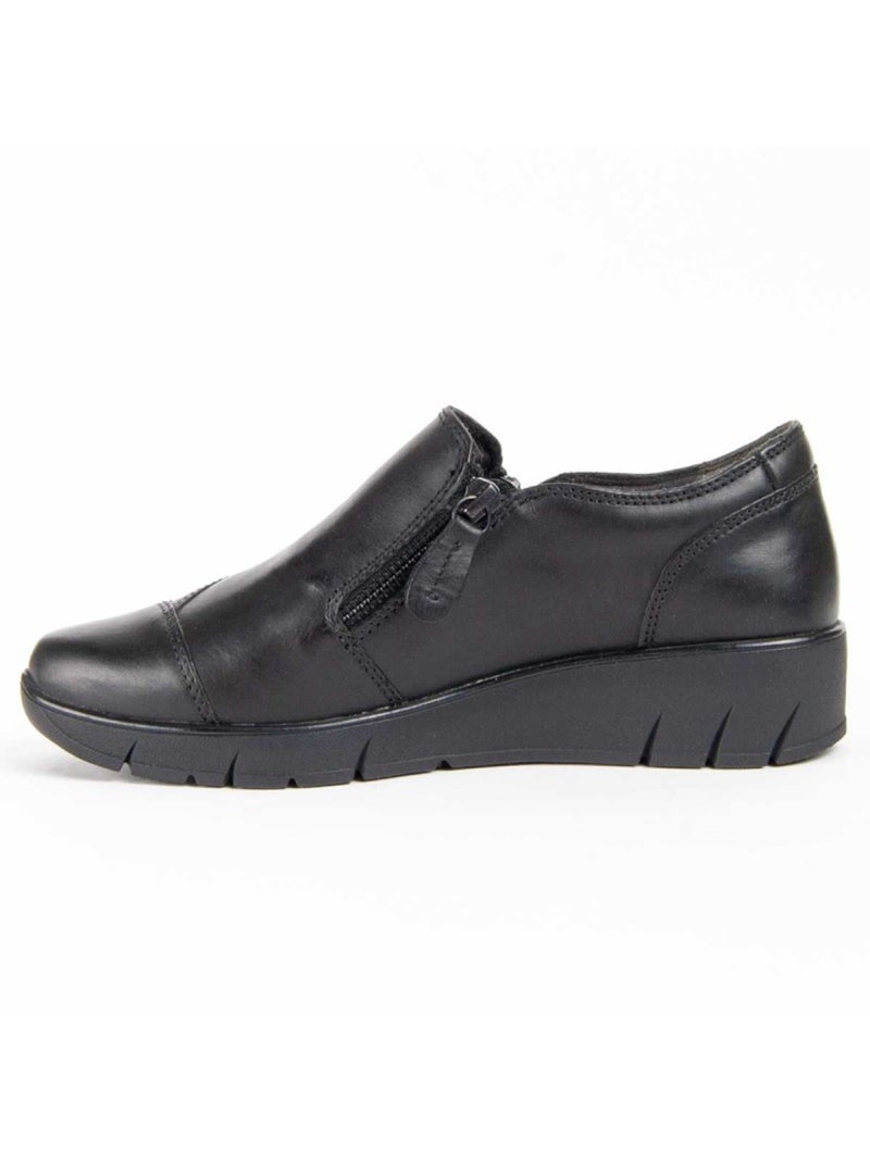 Mocasines Casual Cuero Purapiel Negro - Kiabi