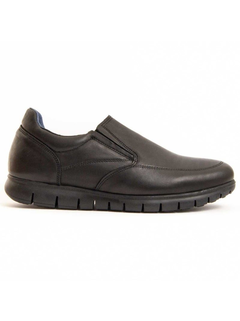 Mocasines Casual Cuero Purapiel Negro - Kiabi