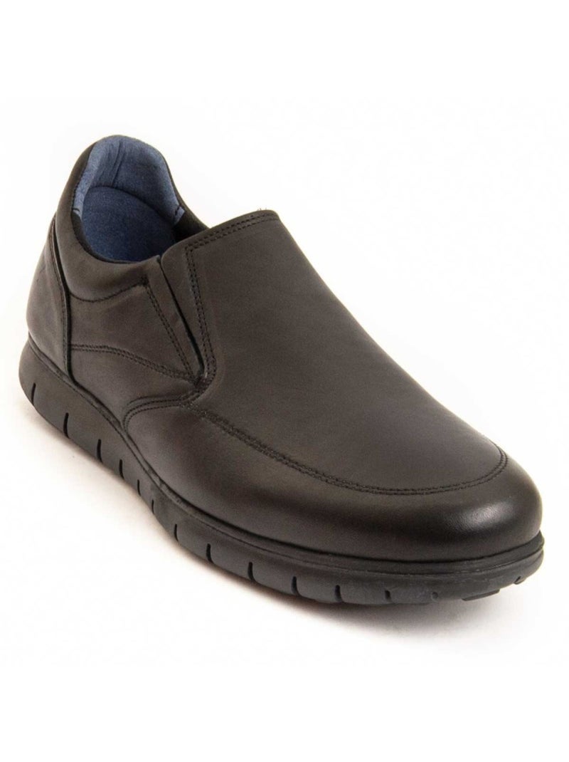 Mocasines Casual Cuero Purapiel Negro - Kiabi