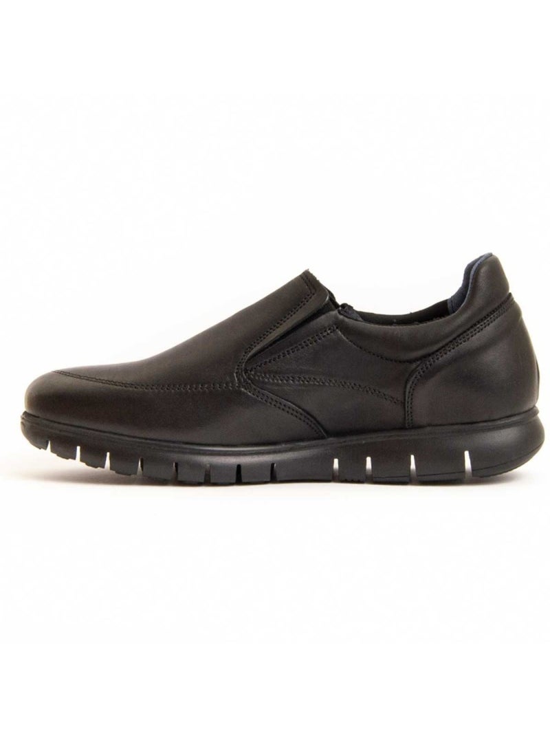 Mocasines Casual Cuero Purapiel Negro - Kiabi