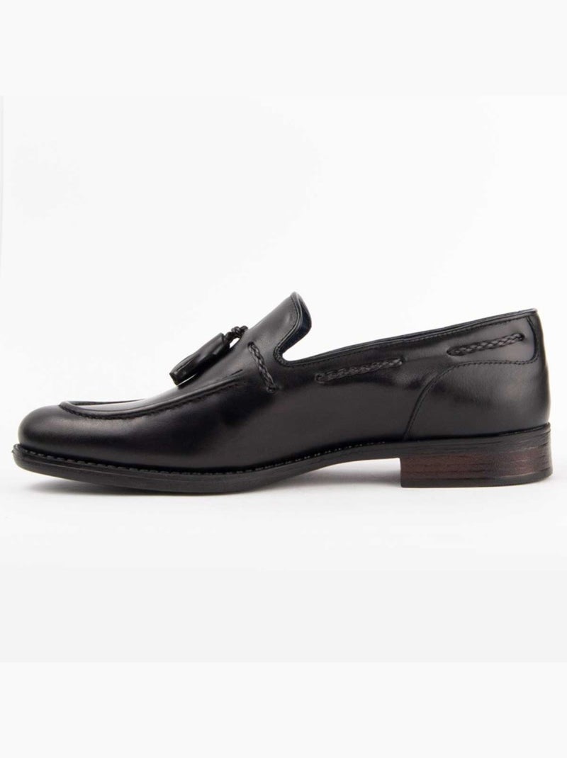 Mocasines Casual Cuero Purapiel Negro - Kiabi