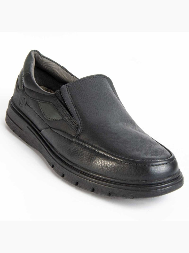 Mocasines Casual Cuero Purapiel Negro - Kiabi
