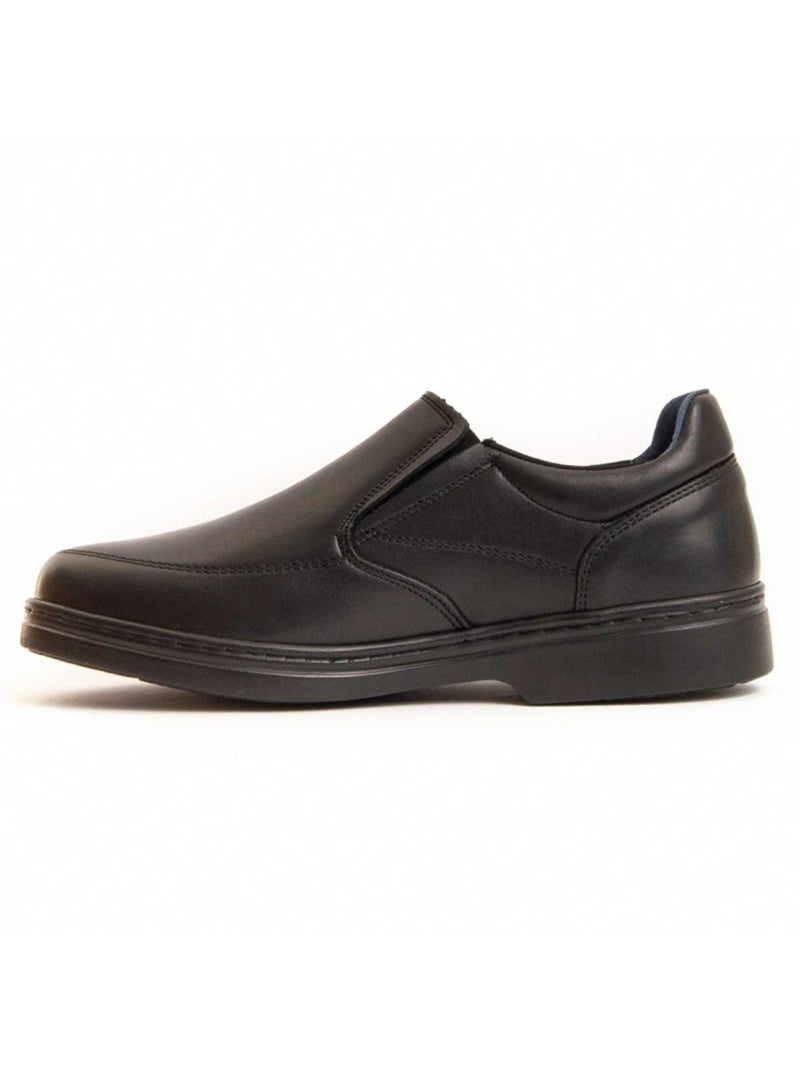 Mocasines Casual Cuero Purapiel Negro - Kiabi