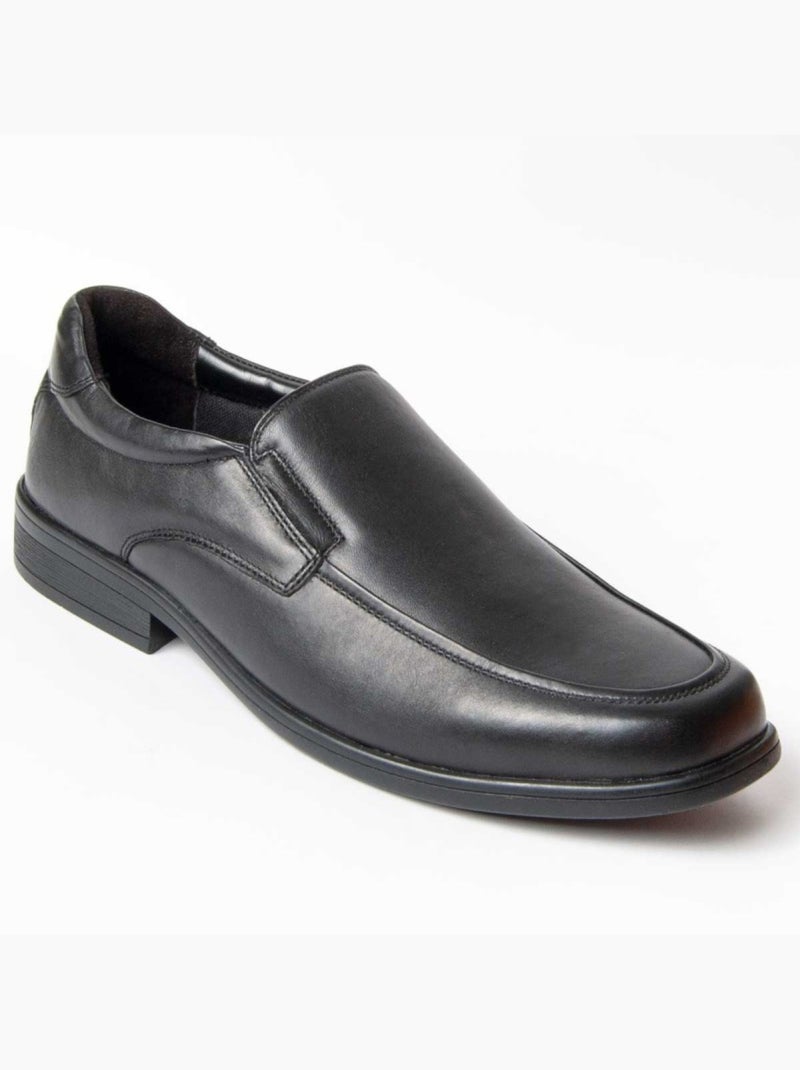 Mocasines Casual Cuero Purapiel Negro - Kiabi