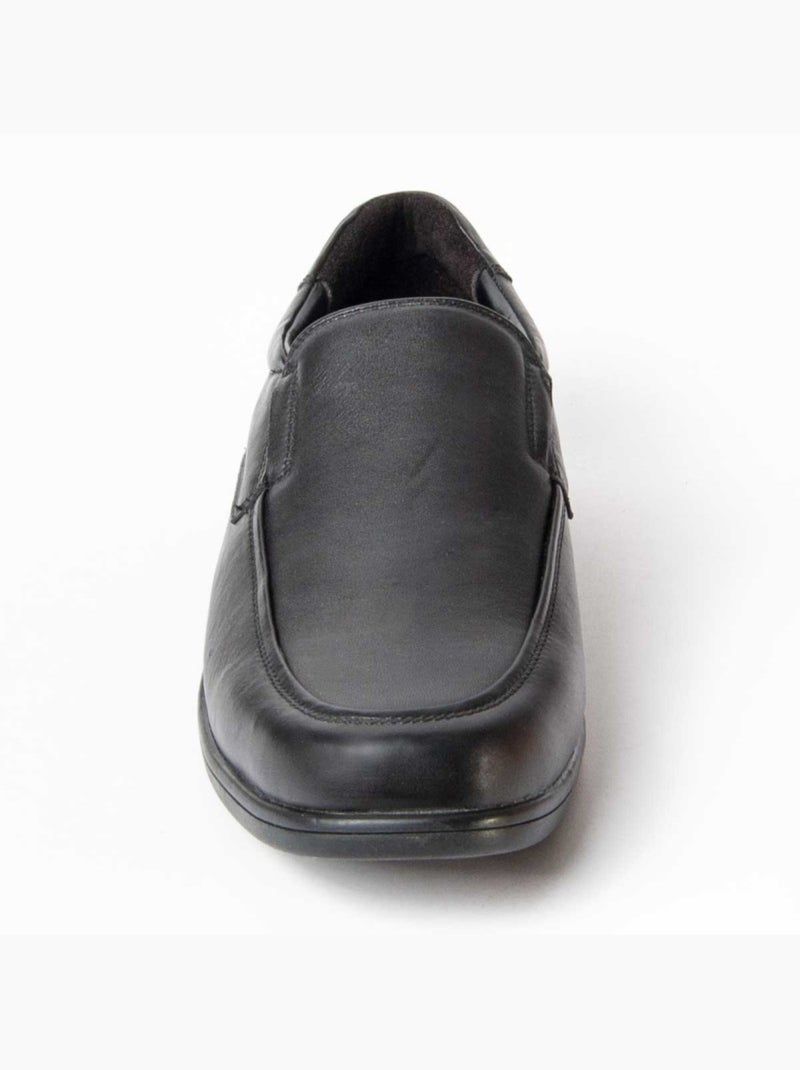 Mocasines Casual Cuero Purapiel Negro - Kiabi